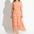 Ava – Women's Summer Floral Print Chiffon Maxi Dress