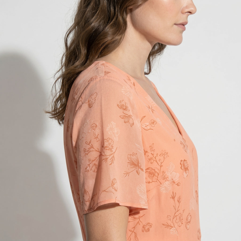 Ava – Women's Summer Floral Print Chiffon Maxi Dress