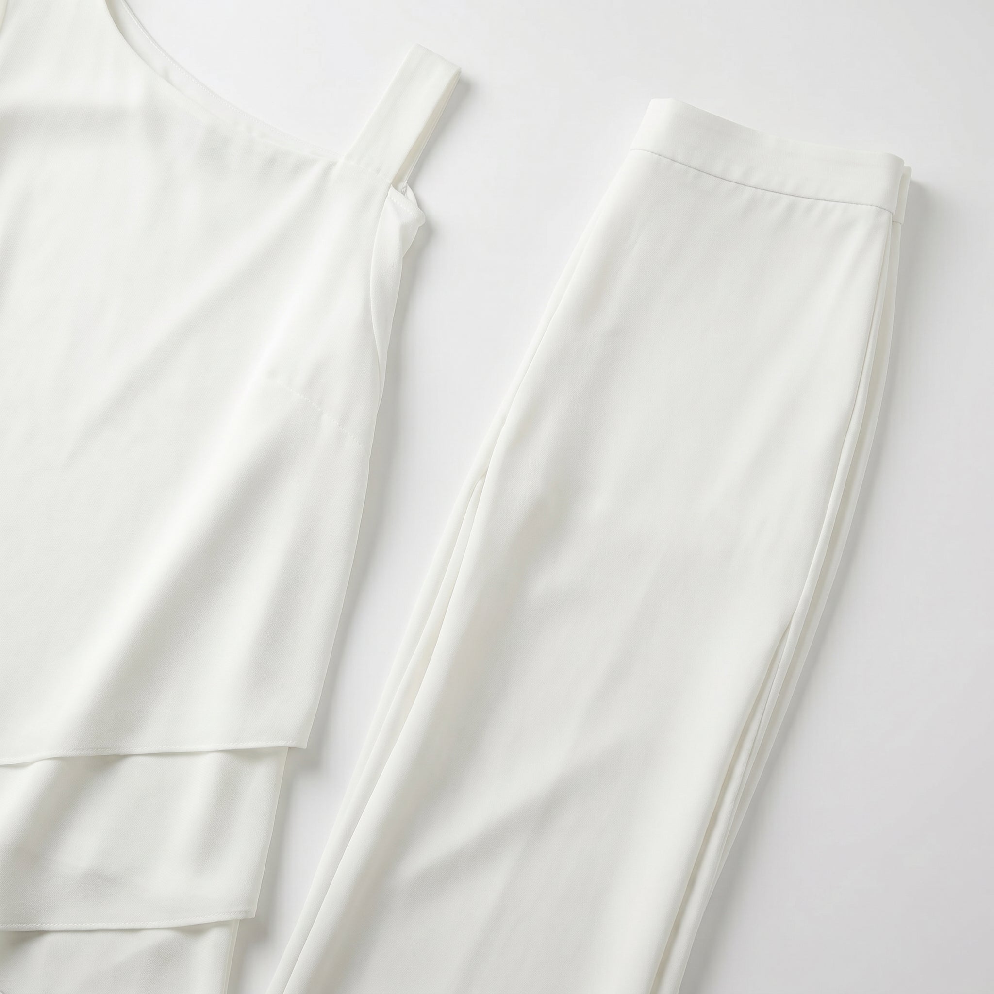 Bianca - Women's 2-Piece Trouser Set with Layered Sleeves