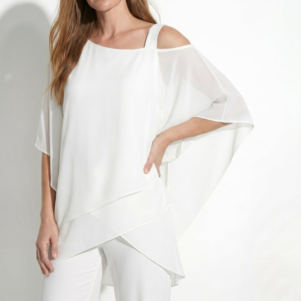 Bianca - Women's 2-Piece Trouser Set with Layered Sleeves