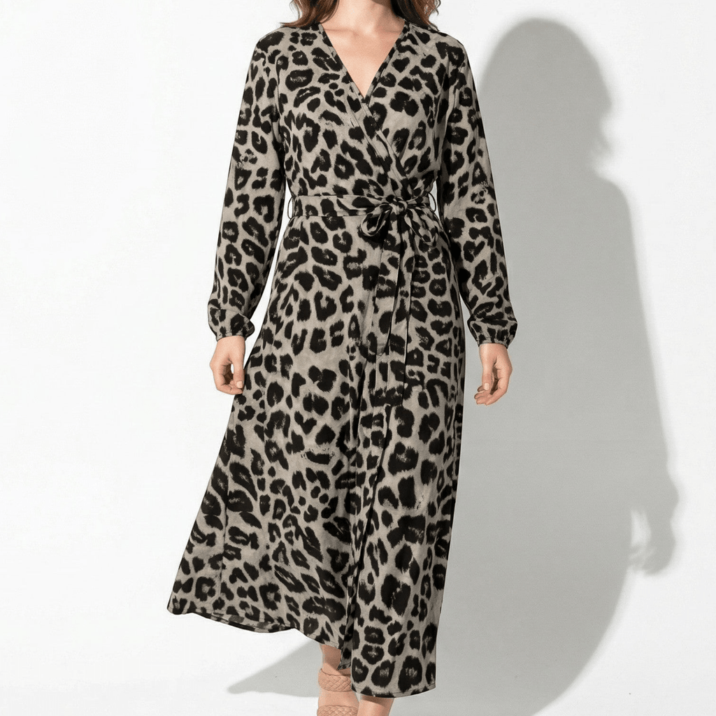 Diana – Women's Casual Wrap Printed Maxi Dress