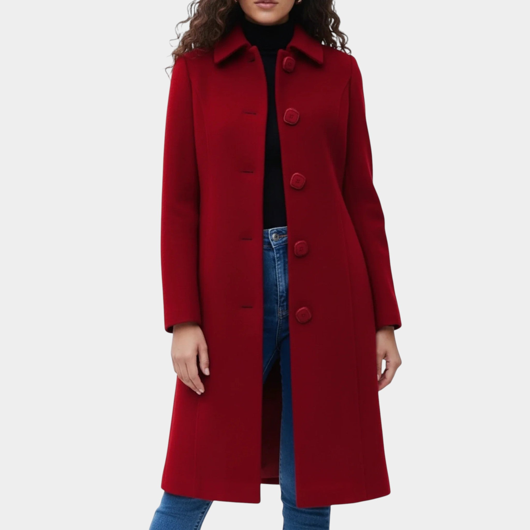 Elise | Damen Einreihiger Winter - Trenchcoat - Trenchcoats - Temala