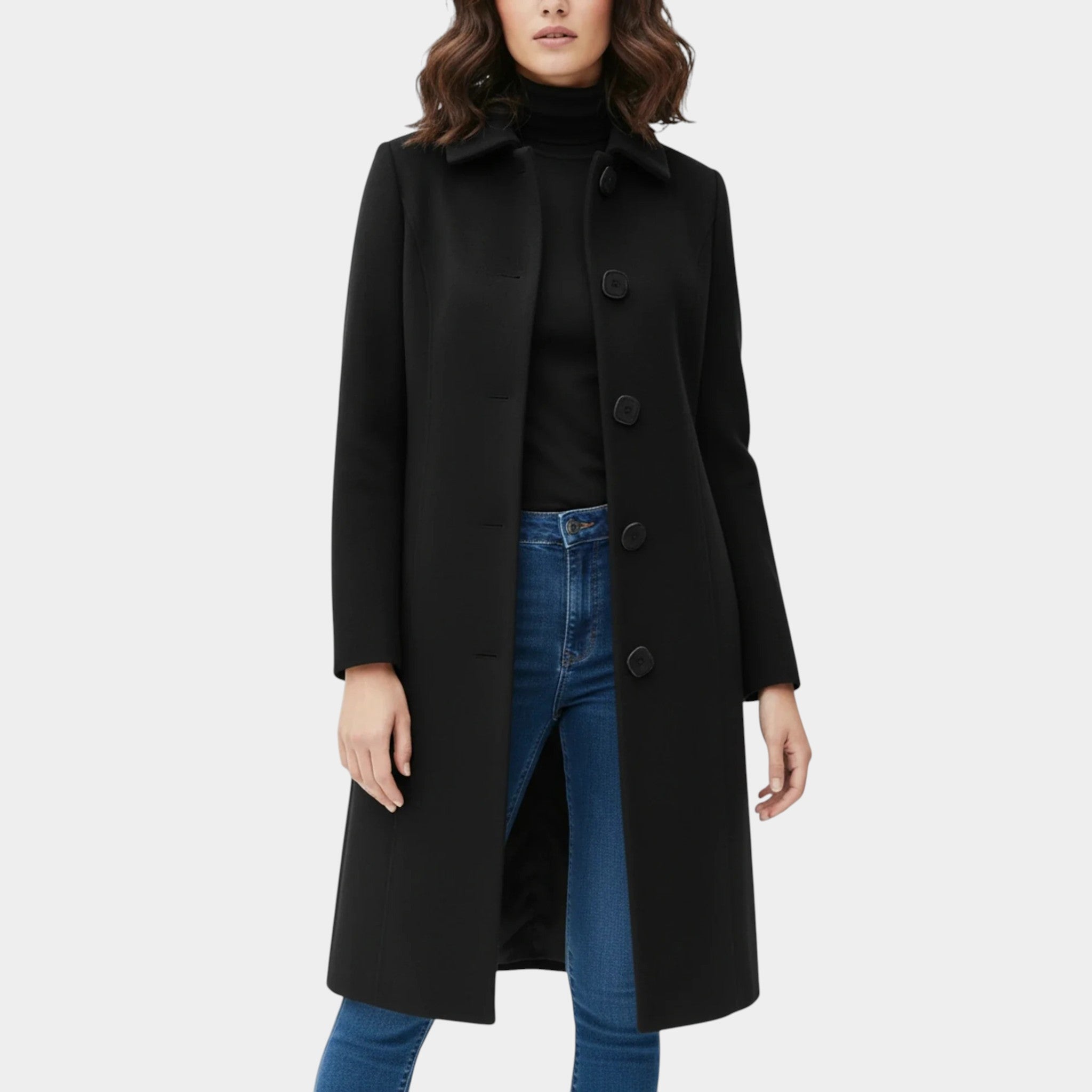 Elise | Damen Einreihiger Winter - Trenchcoat - Trenchcoats - Temala