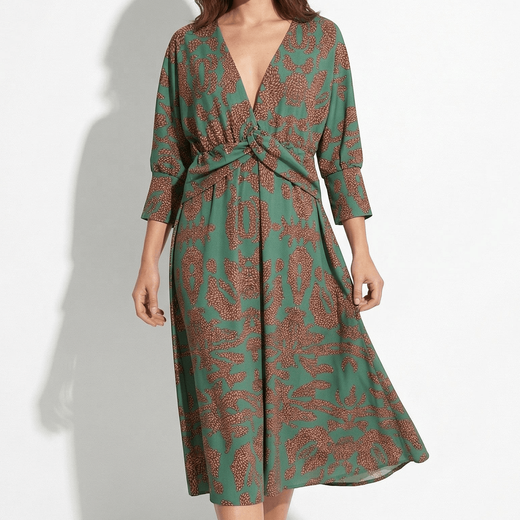 Myrtle – Women's Casual Wrap Summer Midi Dress