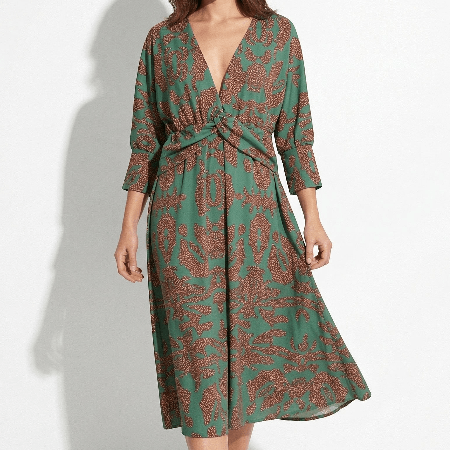 Myrtle – Women's Casual Wrap Summer Midi Dress