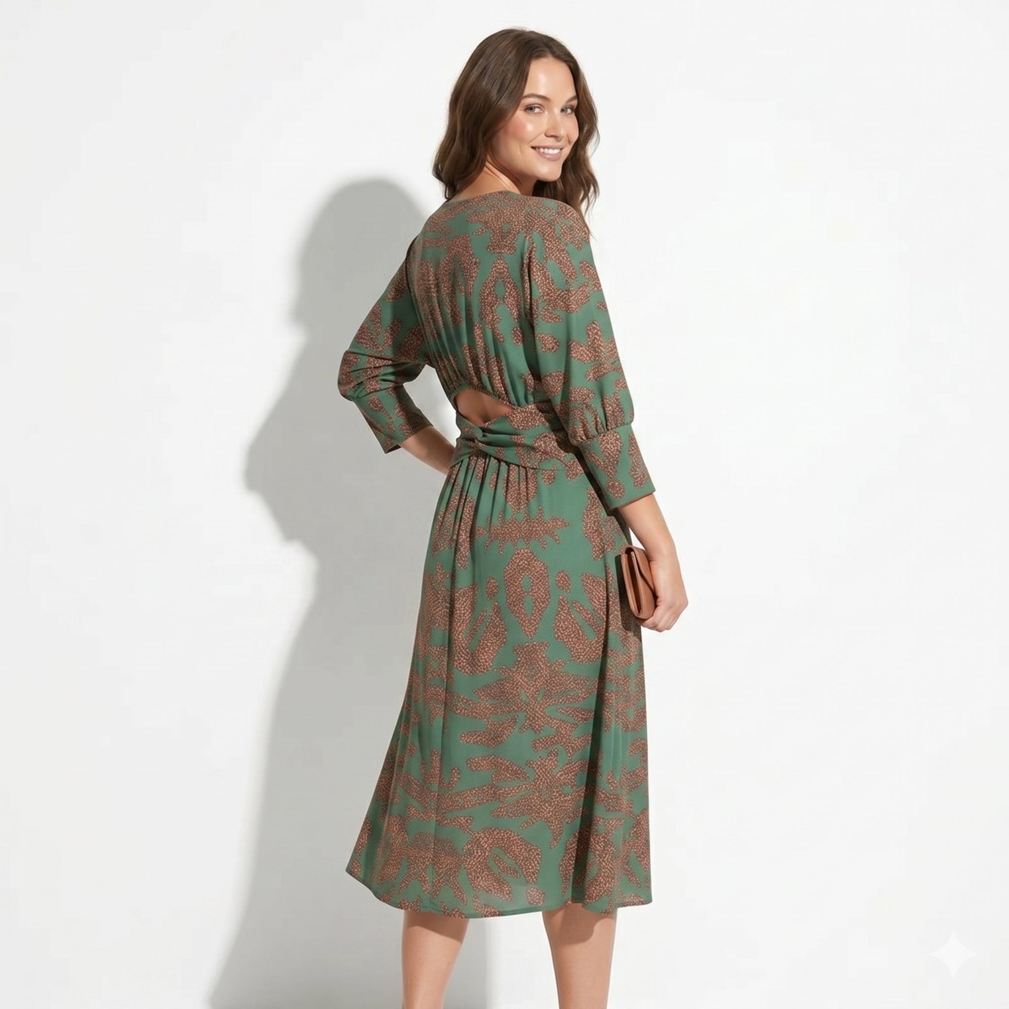 Myrtle – Women's Casual Wrap Summer Midi Dress