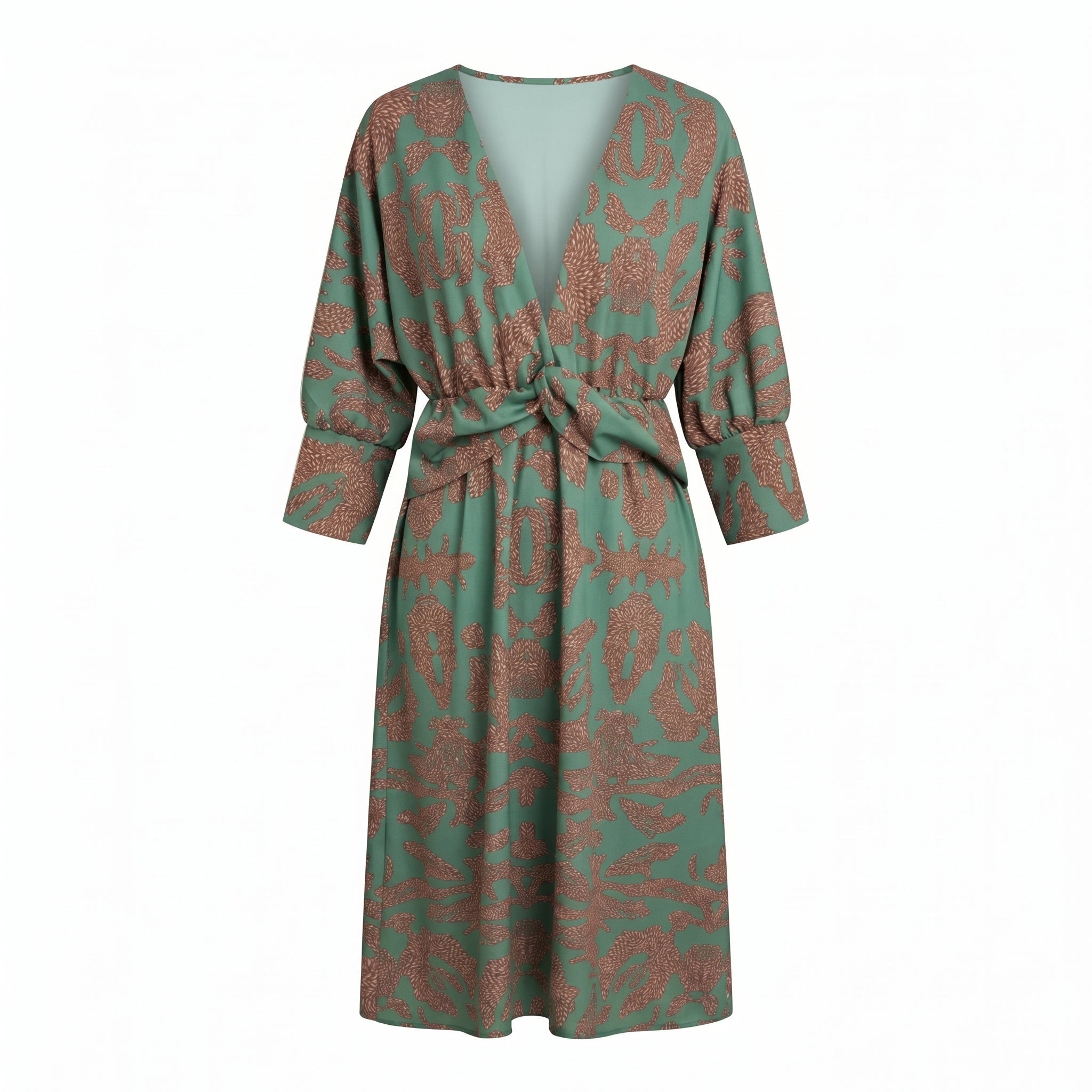 Myrtle – Women's Casual Wrap Summer Midi Dress