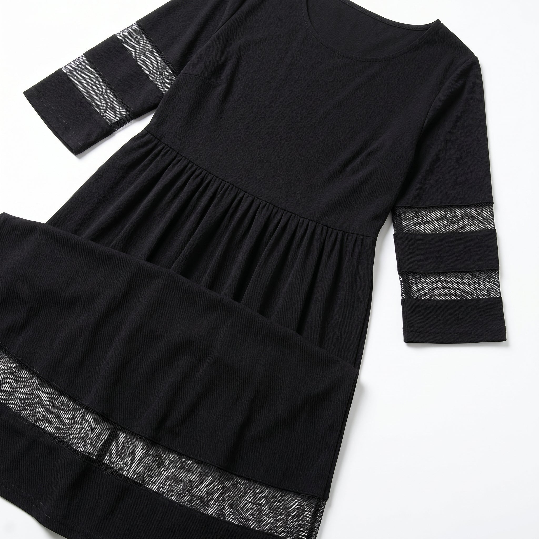 Nadia – Women's Summer Mesh Trim Maxi Dress