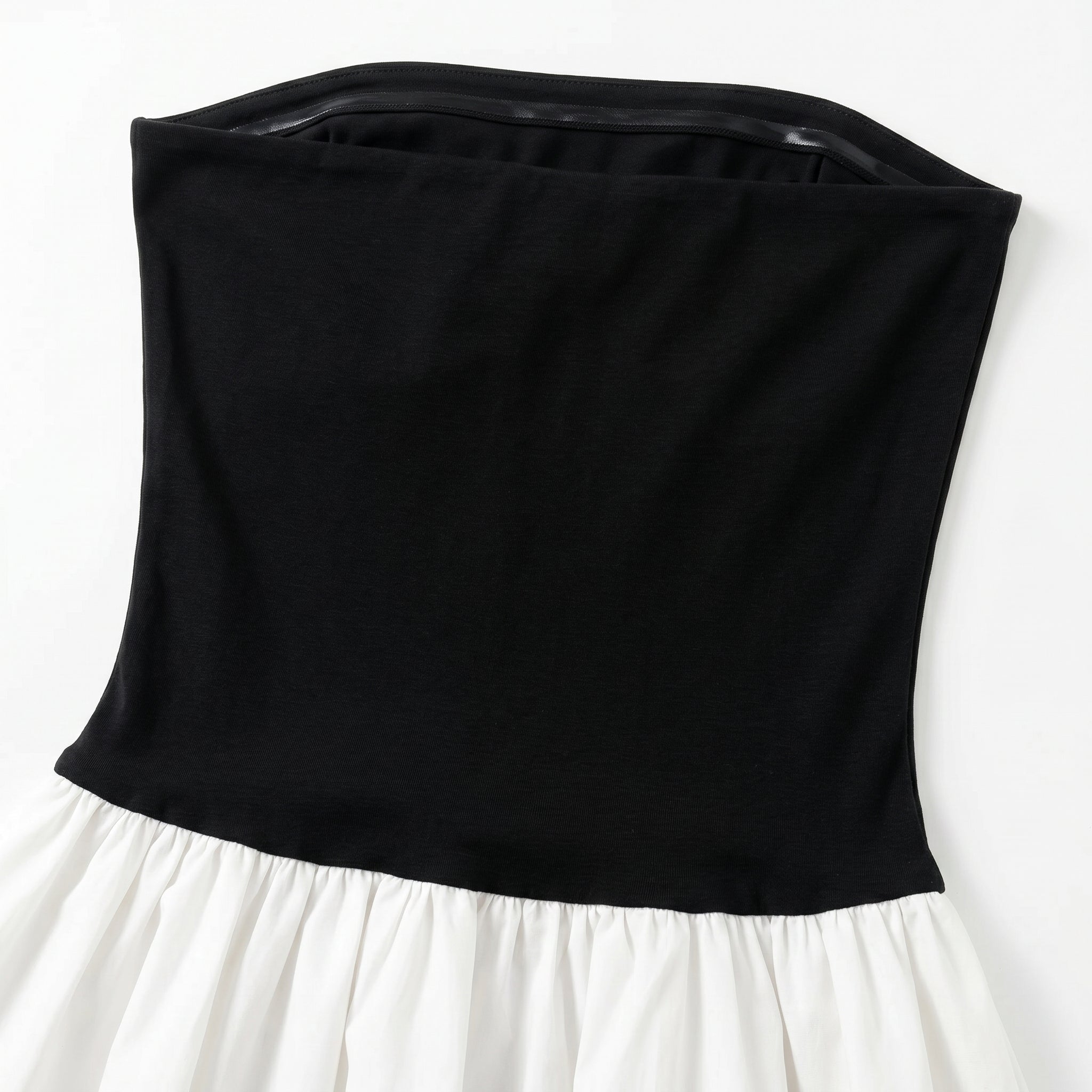 Natalia - Women's Strapless Party Mini Dress with Pleated Skirt