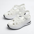 Serena - Women's Platform Sandals with Cut-Out Straps